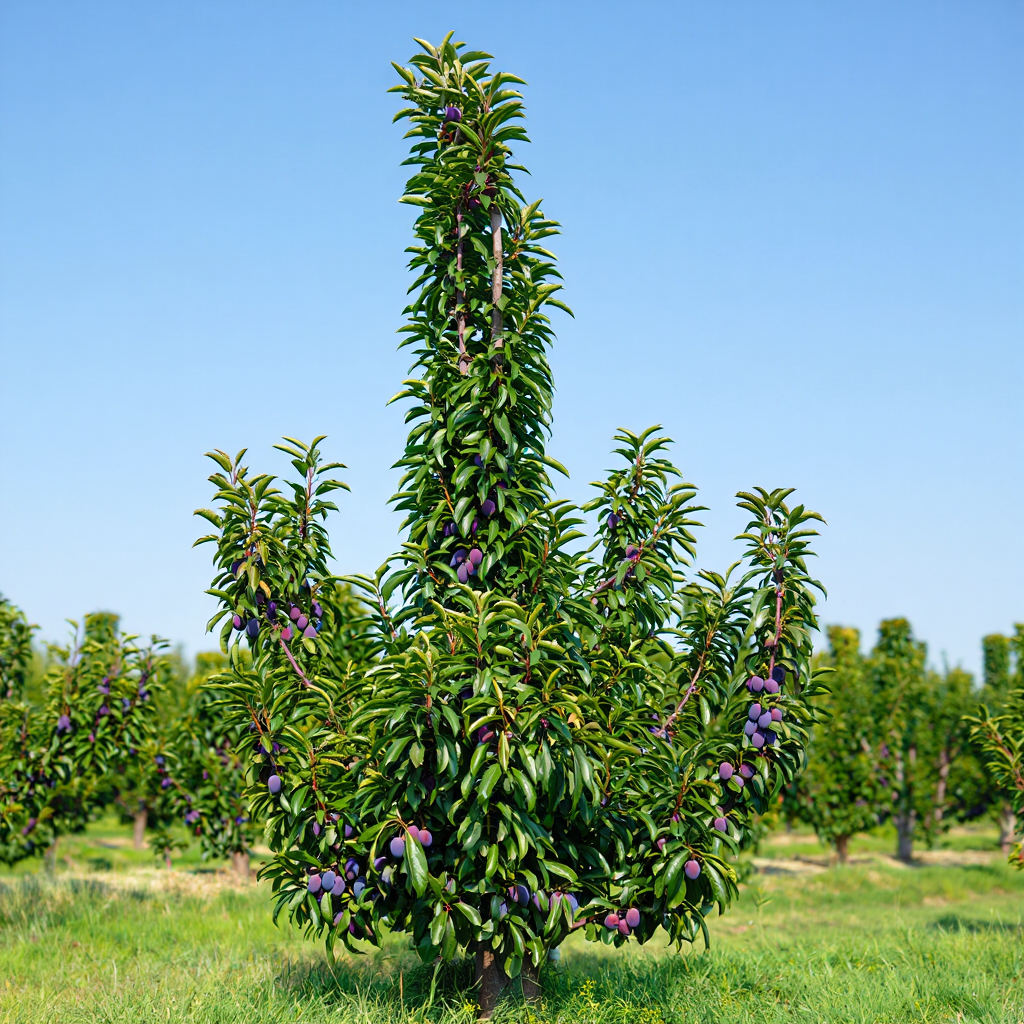 Columnar plums: planting, care and growing features